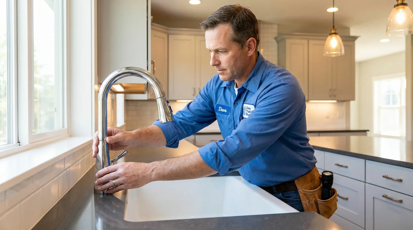 Kitchen faucet installation by Johns Plumbing LLC in Wentzville