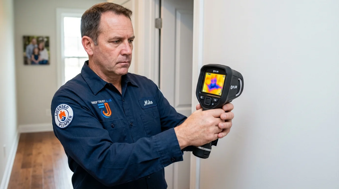 Thermal imaging leak detection by Johns Plumbing LLC in Wentzville